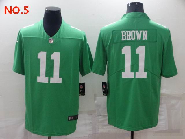 Men's Philadelphia Eagles #11 AJ Brown Jersey NO.5;